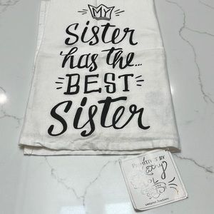 Whimsical, tea, towel, cotton, NWT, 28”x 29”.